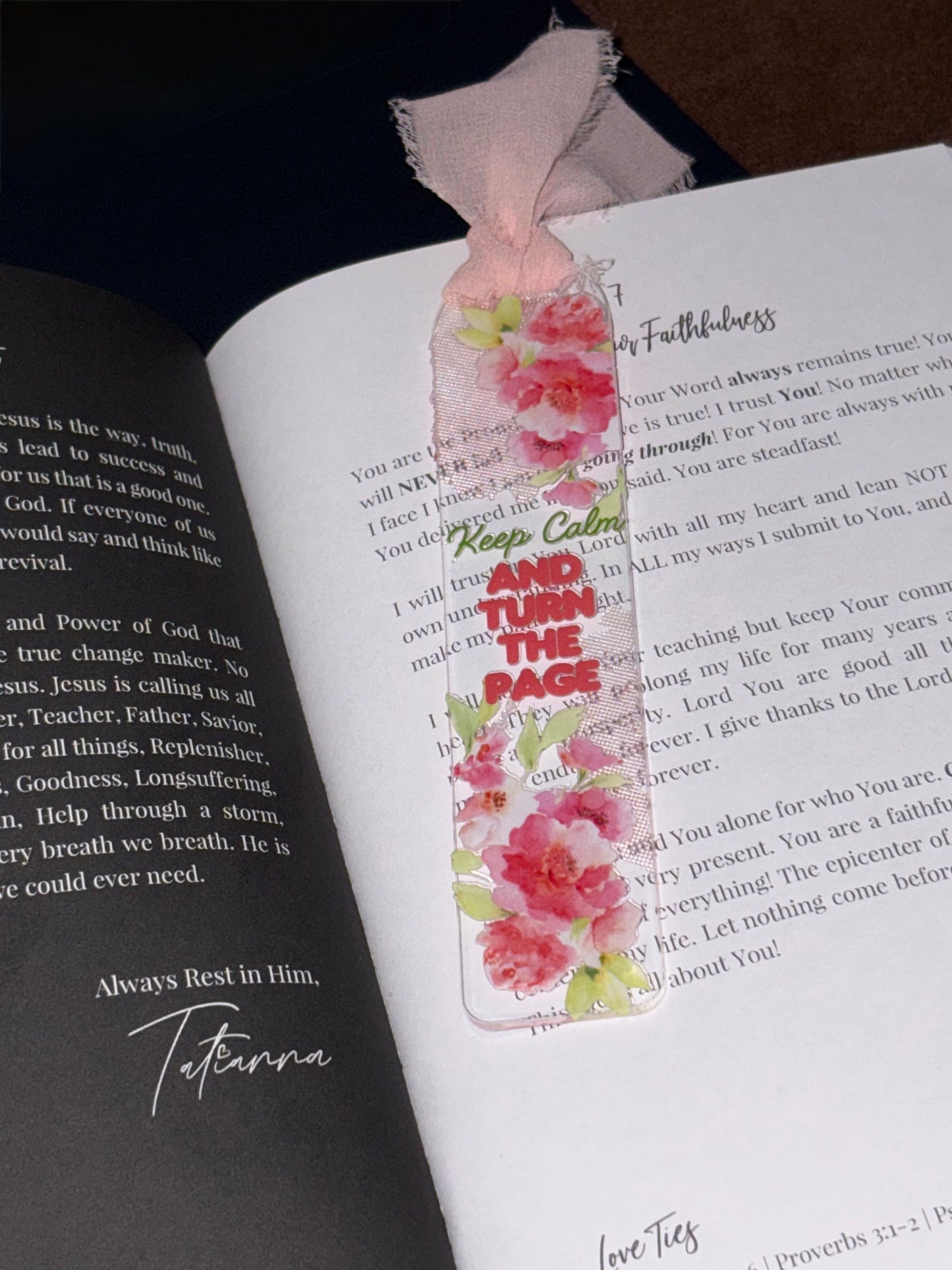 Keep Calm and turn the page bookmark